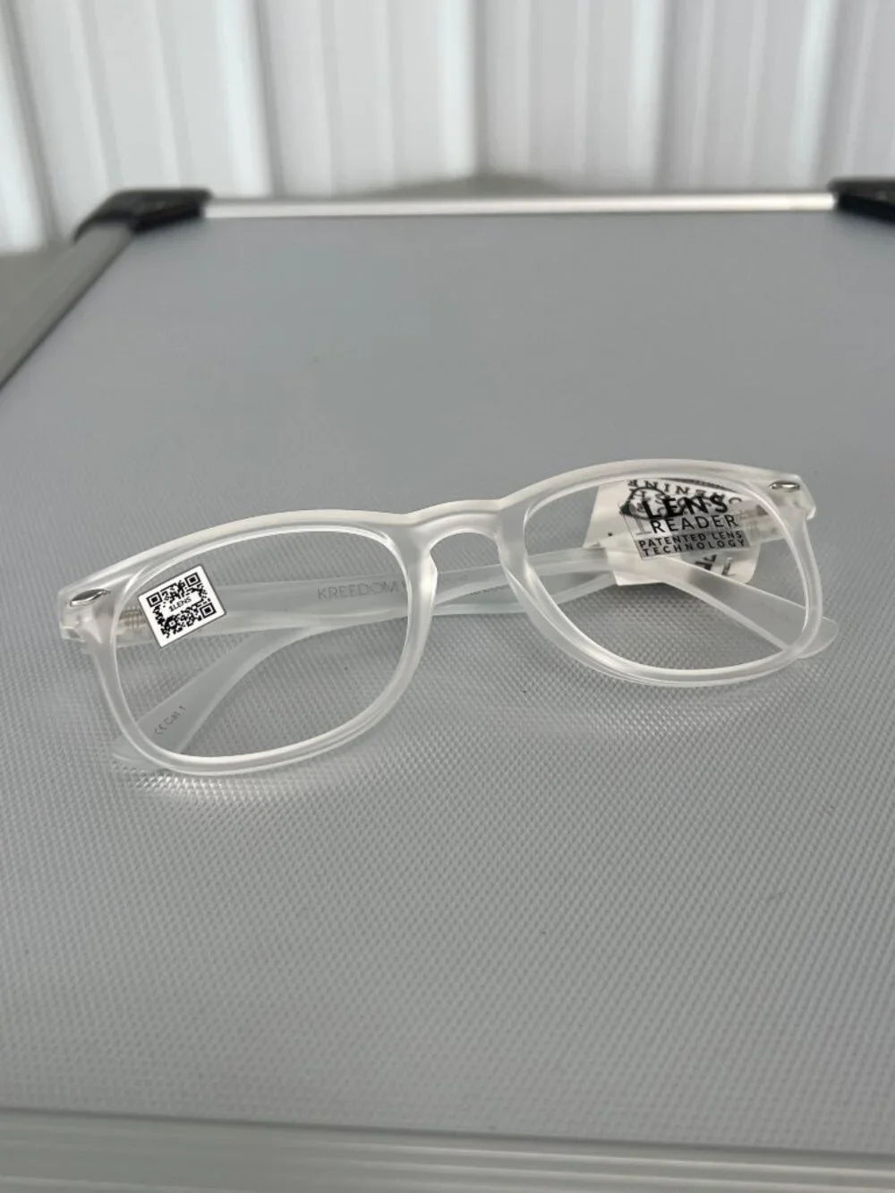 Kreedom Keep Talkin 1 Lens Reader Eyeglasses Clear Frame Patented Lens Tech NEW